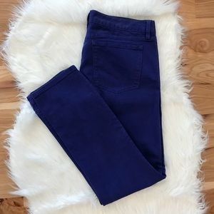 J.CREW Ankle Cut Semi Stretch Blue Purple Jeans